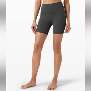 Graphite Gray Lululemon Align Shorts 6” inseam